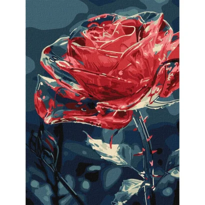 Картина за номерами "Кришталева квітка" &copy;art_selena_ua KHO3285, 30х40 см