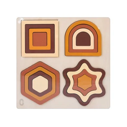 Дерев'яна іграшка Геометрика MD 0743C, розмір 22,5х22,5 см