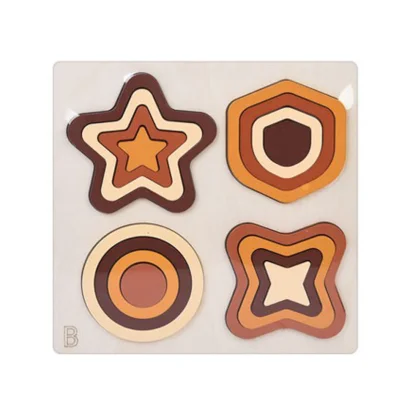 Дерев'яна іграшка Геометрика MD 0743B, розмір 22,5х22,5 см