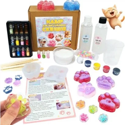 Набір для виготовлення сквишів антистресів "Таба лапки" SL-001