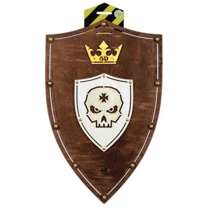 Сувенірний дерев'яний щит "Череп Венге" S-ScullV 47х30 см