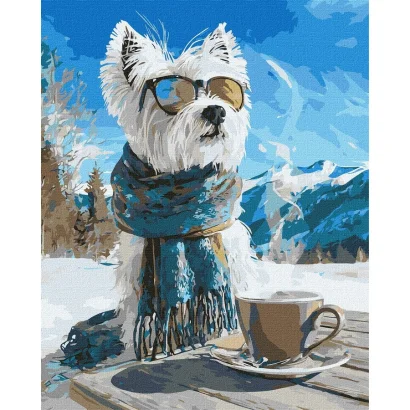 Картина за номерами "Зимова перерва" &copy;art_selena_ua KHO6849, 40х50 см