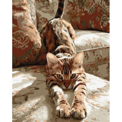 Картина за номерами "Ранкова розминка" &copy;art_selena_ua KHO6854, 40х50 см