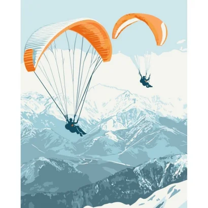 Картина за номерами "Парашутний спорт" &copy;arttem_illustration 11073-AC 40х50 см