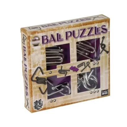 Набір металевих головоломок Ball Puzzless 3D Puzzle 473204, 4 штуки