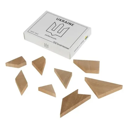Набір дерев'яних головоломок "Wooden mini puzzle set #2" set2en 6 штук