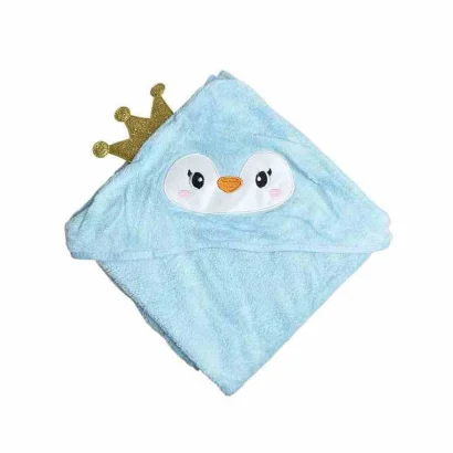 Дитячий рушник з капюшоном MGZ-0640(Blue) розмір 80х80 см