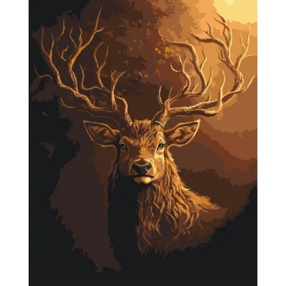 Картина за номерами "Сохатий" &copy;arttem_illustration 11707-AC 40х50 см