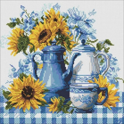 Алмазна мозаїка "Сонячна кава" &copy;art_selena_ua AMO8342, 40х40 см