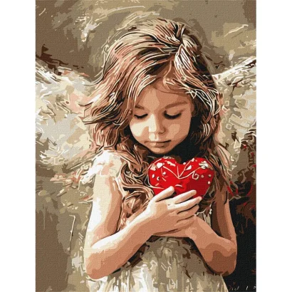 Картина за номерами "Ангел любові" &copy;art_selena_ua KHO8706, 30х40 см