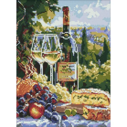 Алмазна мозаїка "Смак шардоне" &copy;art_selena_ua AMO20188, 30х40 см