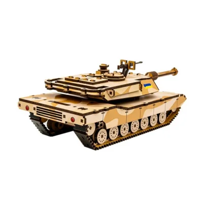 Дерев'яний 3D конструктор "Абрамс" Puz-00939, 187 деталей