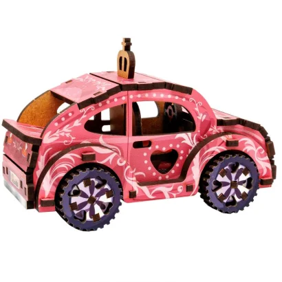 Дерев'яний 3D конструктор "Turbo Princess" Puz-00969, 70 деталей