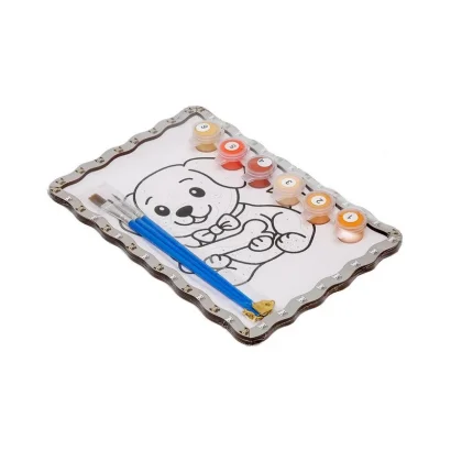 Дитячий набір для розпису по дереву "Песик" Puz-22979 формат А5