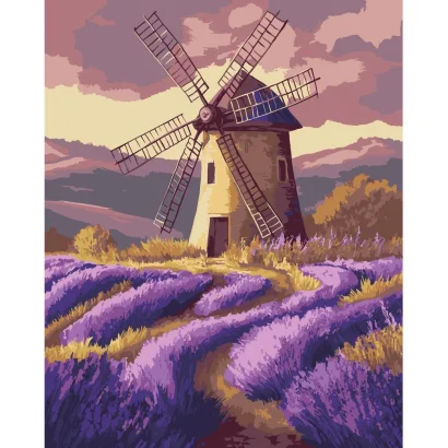 Картина за номерами "Млин у сутінках" &copy;arttem_illustration 11089-AC 40х50 см