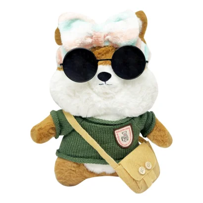 М'яка іграшка "Песик" K0201(Beige) одяг в асортименті, 30 см