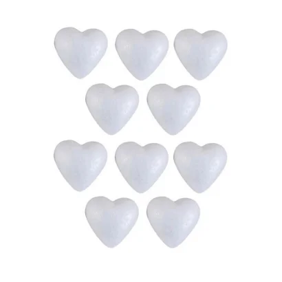 Набір пінопластових заготовок "Серця" 220170G 8,5 см, 20 шт