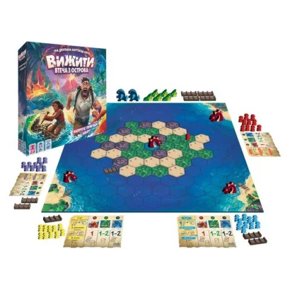 Настільна гра "Вижити: втеча з острова" ZYGSTI01UA 50 фішок шукачів пригод