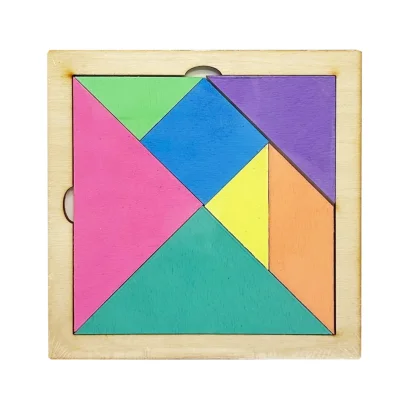 Дитяча розвиваюча іграшка "Танграм" AS-7112, О-00008 кольоровий, дерево, 12х12 см