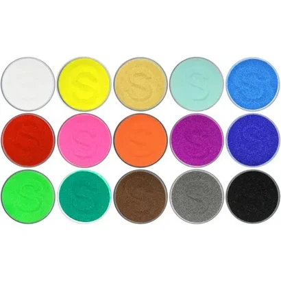 Набір кольорового піску для творчості SMC-15, 15 кольорів по 100 г
