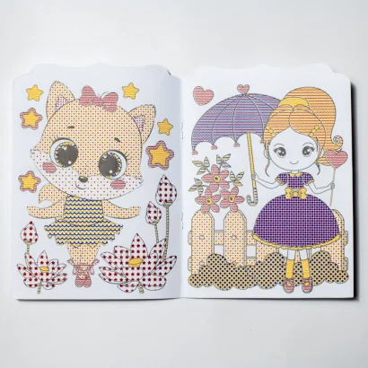 Водна розмальовка "Дівчата" 10171026, 8 сторінок, 20 наліпок