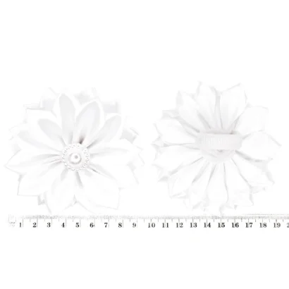 Набір резинок для волосся "Гербера" 0108-387, 6 штук, білий