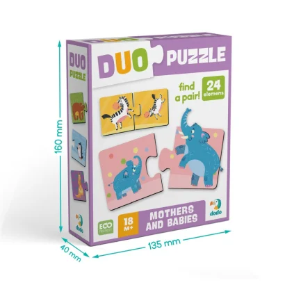 Дитячий пазл "ДУО-Мама і малюк" 300692, 24 елемента