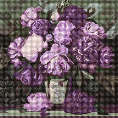 Алмазна мозаїка "Мелодія пелюсткових барв" &copy;art_selena_ua AMO20038, 40х40 см