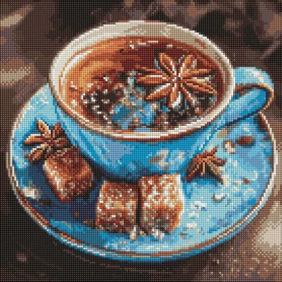 Алмазна мозаїка "Чай з анісом" &copy;art_selena_ua AMO20103, 40х40 см
