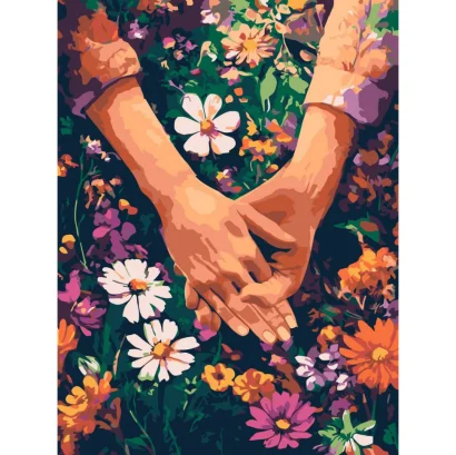 Картина за номерами "Тримай мене міцно" &copy;art_selena_ua KHO8618, 30х40 см  