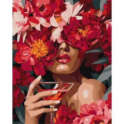 Картина за номерами "Квіткова Спокуса" &copy;art_selena_ua KHO8733, 40х50 см