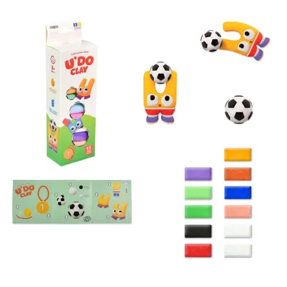 Набір для творчості "Повітряна маса U'DO Clay" 30842, 11 штук
