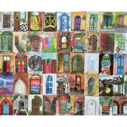 Настільна карткова гра "Що за твоїми дверима?" LOB2358UA 50 карток