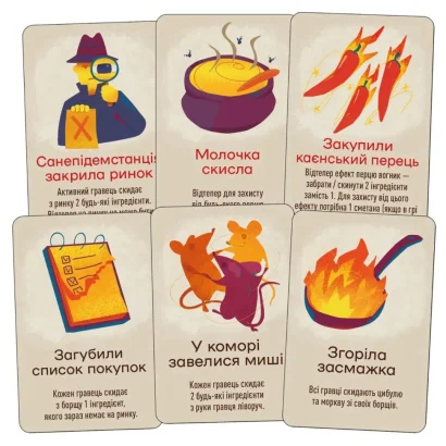 Настільна карткова гра "Борщ" LOB2404UA від 2 до 7 гравців