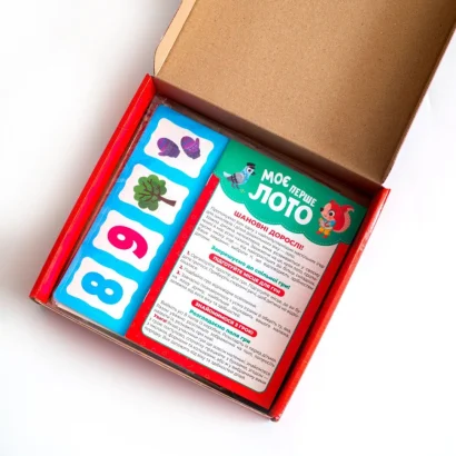 Дитяча настільна гра "Моє перше лото. Вивчаємо букви та цифри" 10156027