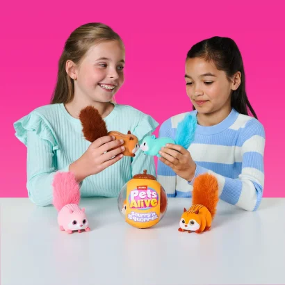Інтерактивна м'яка іграшка "Білочка" Pets &amp; Robo Alive 9565A, серії PETS ALIVE