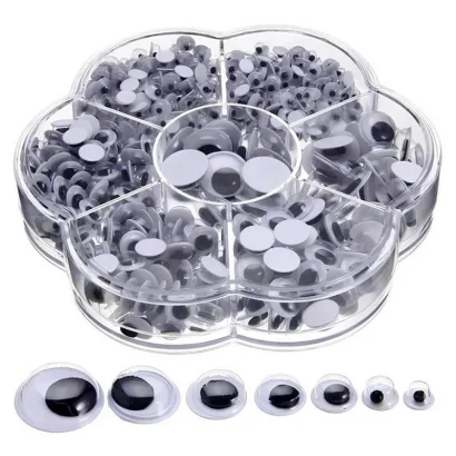 Декоративні оченята для творчості RESTEQ, різних розмірів