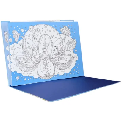 Дитяча розмальовка "Довжеле-е-е-езна подорож: На небі" 784002, довжина 4,5 метра