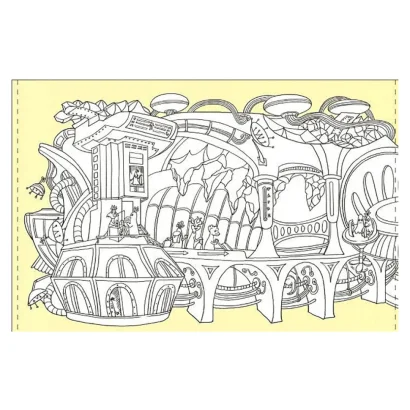 Дитяча розмальовка "Довжеле-е-е-езна подорож: Під землею" 784001, довжина 4,5 метра