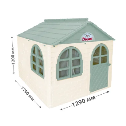 Дитячий ігровий Будиночок зі шторками 02550/2 пластиковий