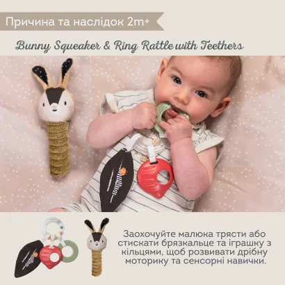 Подарунковий набір іграшок для новонародженого колекції "Садочок у місті" &ndash; ЧОРНО-БІЛА ГАРМОНІЯ