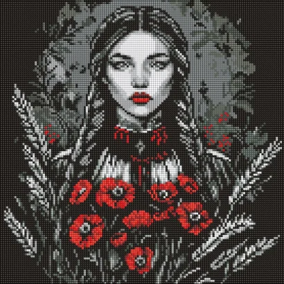 Алмазна мозаїка "Жіноча сила" AMO8223, 40х40 см