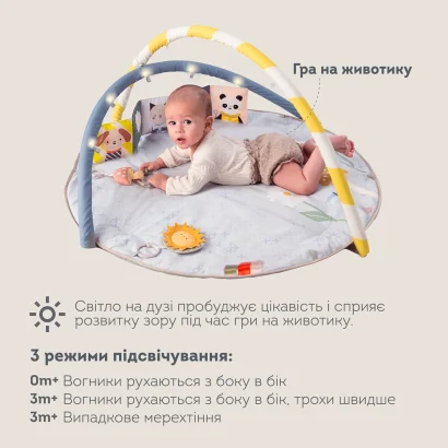 Музичний килимок з дугами, що розвиває, колекції "Квітуча фантазія" &ndash; СОНЯЧНІ НОТИ