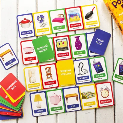 Настільна гра "Розумне лото. Їжа" 831003, 4 великі гральні поля, 20 маленьких карток