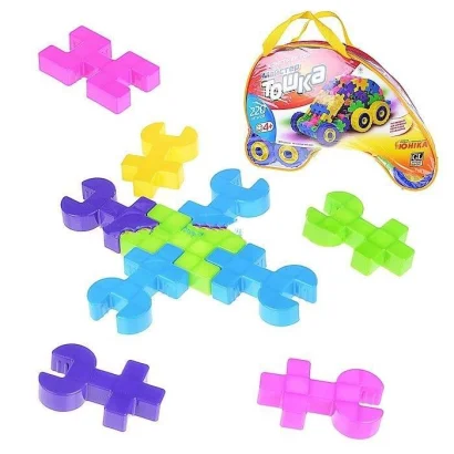 Конструктор з великими деталями «Майстер Тошка» 80037UNK, 220 запчастин