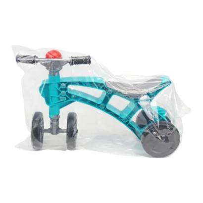 Дитяча каталка-ролоцикл 1669TXK пластик, бірюзовий