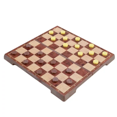 Настільна гра "Шахи та шашки" 2058 магнітні, поле 18,5х18х1,5 см