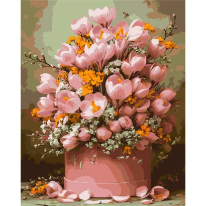 Картина за номерами "Букет рожевих тюльпанів" LW3212-01, 40х50 см