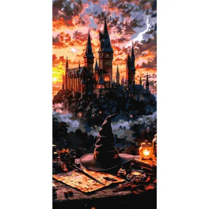 Картина за номерами "Атмосфера магії Хогвартс" LW5172, 40х80 см