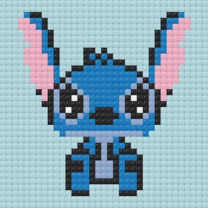Алмазна мозаїка міні "Stitch Стіч" ODM0105, 10х10 см
